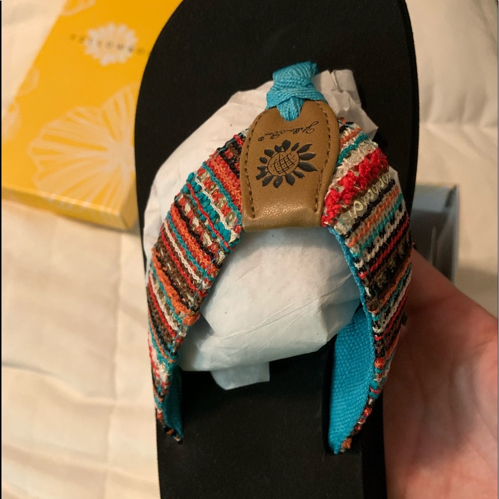 Yellow box platform sandals